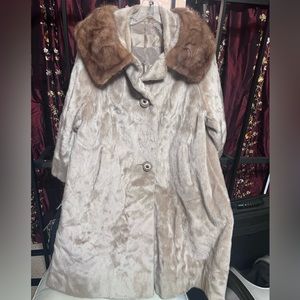 Excellent Modelia faux fine 3/4 length coat!